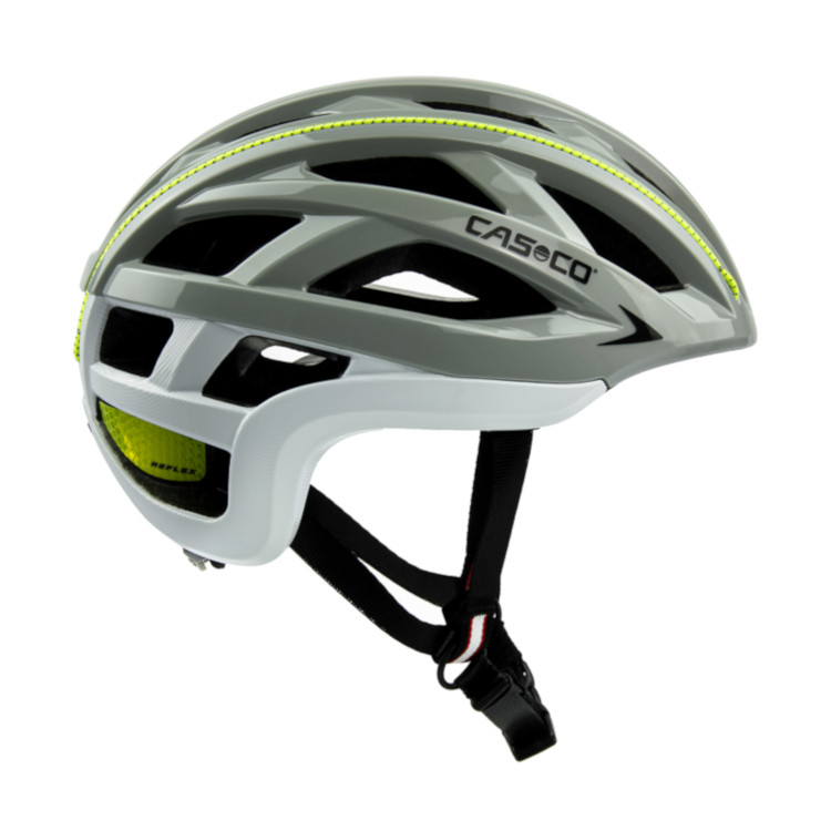 Sykling / rulleski hjelm Casco Cuda 2 Strada grå-hvit neon skinnende,  CrossCountry Elite Sports VoF