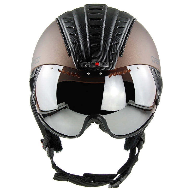 Ski helmet Casco SP-2 Carbonic Visor red metallic, CrossCountry Elite  Sports VoF