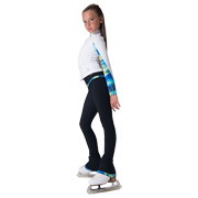 pantalons de patinage artistique Thuono modèle \"Black\" Wild blu