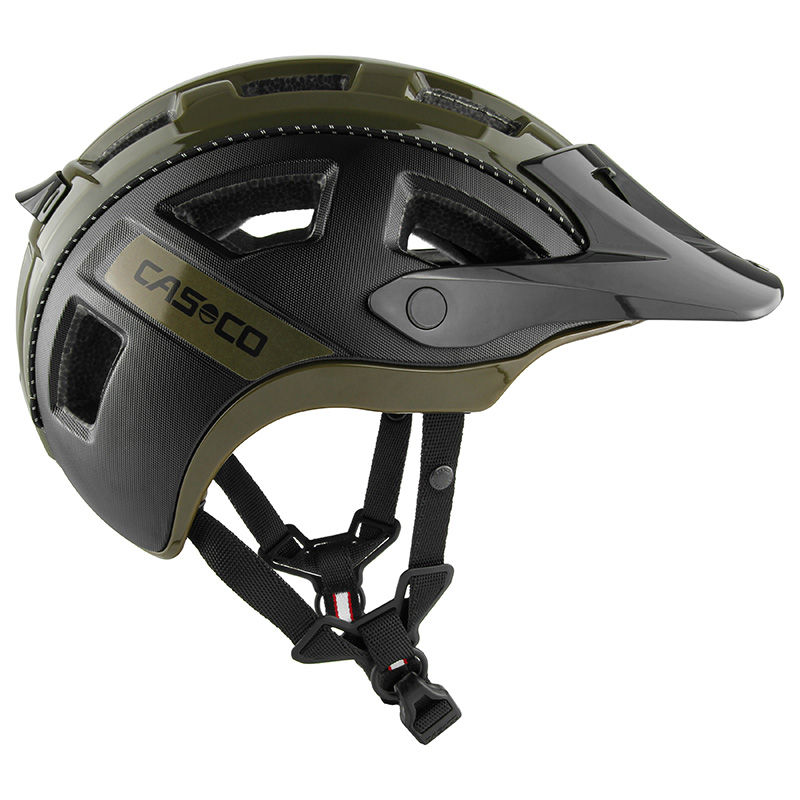 Sykling hjelm Casco MTBE 2 svart oliven matt, CrossCountry Elite Sports VoF