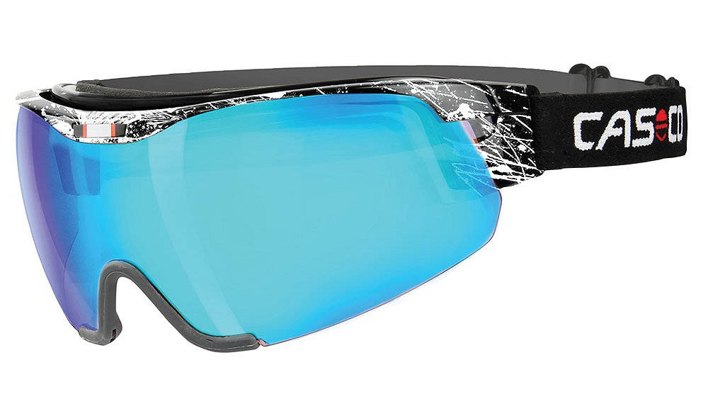 Nordic ski goggles CASCO Nordic Spirit Carbonic Splatter black-blue,  CrossCountry Elite Sports VoF