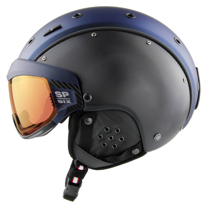 Ski and Snowboard helmet Casco SP-6 Special Visor Vautron navy-black  structure, CrossCountry Elite Sports VoF