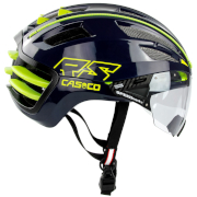 гоночный шлем Casco SpeedAiro 2 RS сине-неоново-жёлтый