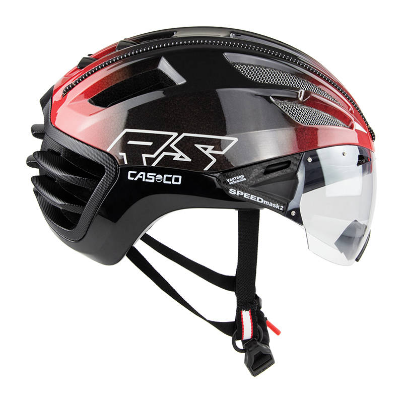 Sykling / rulleski hjelm Casco SpeedAiro 2 RS Svart-rød gradering,  CrossCountry Elite Sports VoF