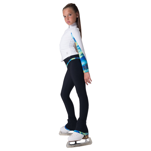 Thuono figure skating trousers model "Black" Wild blu, CrossCountry Elite  Sports VoF