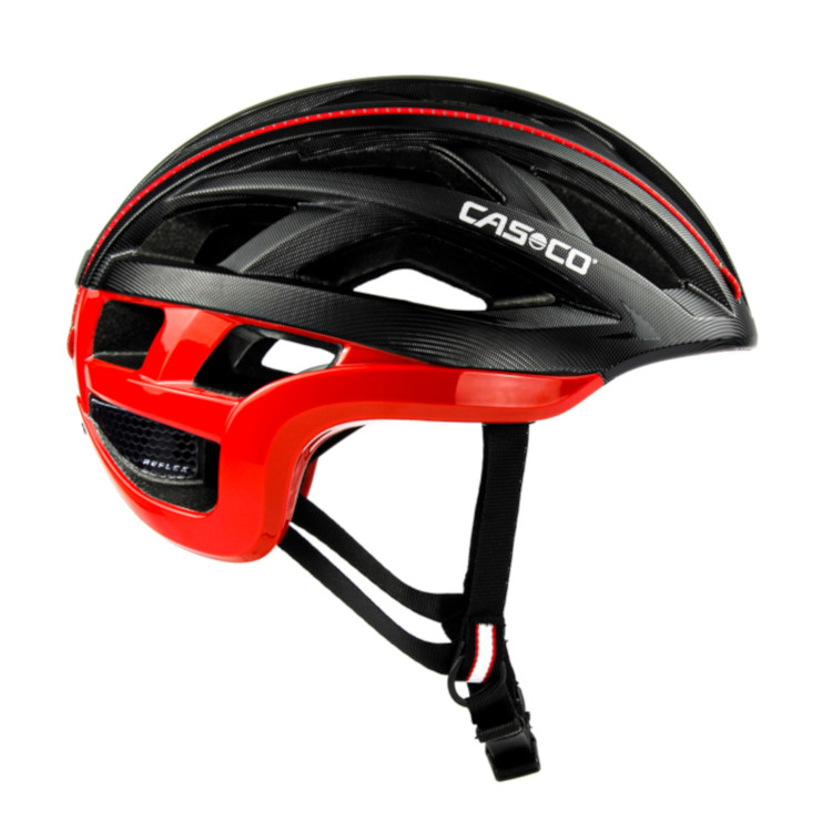 Sykling / rulleski hjelm Casco Cuda 2 Strada svart-rød Struktur,  CrossCountry Elite Sports VoF