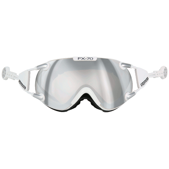 Ski goggles CASCO FX-70 Carbonic white-silver, CrossCountry Elite Sports VoF