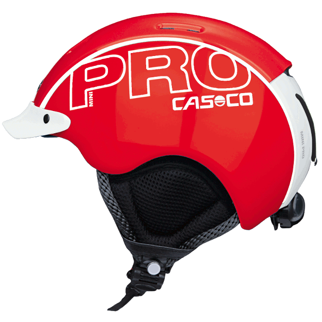 Casco Mini Pro Ski red-white Shiny, CrossCountry Elite Sports VoF