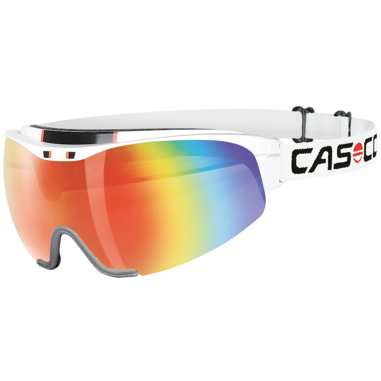 Eyewear CASCO Nordic Spirit 3 Carbonic white - rainbow, CrossCountry Elite  Sports VoF