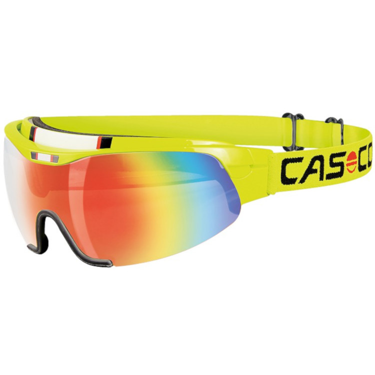 Eyewear CASCO Nordic Spirit 3 Carbonic neon yellow - rainbow, CrossCountry  Elite Sports VoF