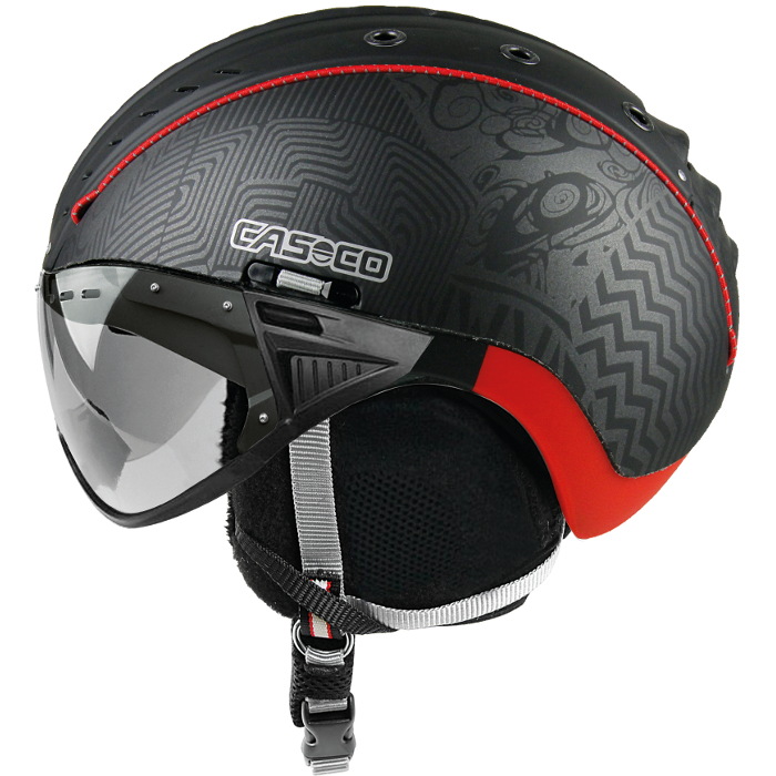 Skid hjälm Casco SP-2 Snowball svart-röd, CrossCountry Elite Sports VoF
