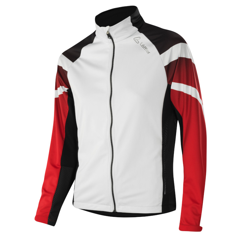 Löffler Women's Jacket Worldcup WS Light white-red, CrossCountry Elite  Sports VoF