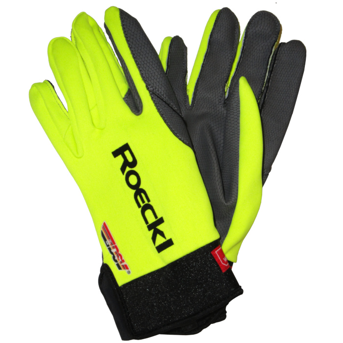 Biathlon Gloves Roeckl Lit neon yellow, CrossCountry Elite Sports VoF
