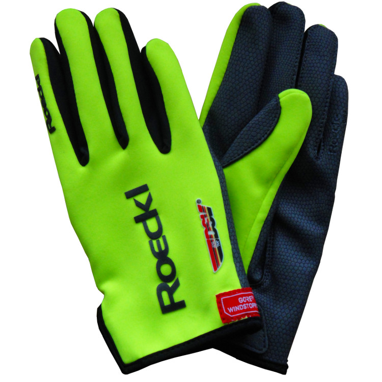 Racing Gloves Roeckl LL Lote DSV neon yellow, CrossCountry Elite Sports VoF