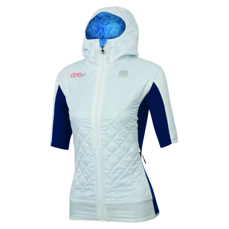 Veste d'échauffement Sportful Doro Rythmo Puffy asuze-bleu-blanc,  CrossCountry Elite Sports VoF