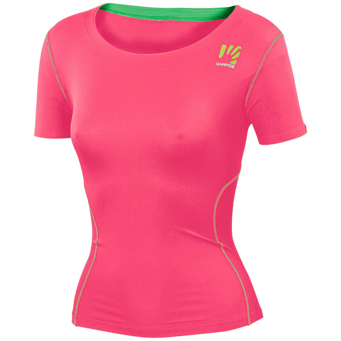 Women's Running t-shirt Sportful Karpos Fast W Jersey neon pink,  CrossCountry Elite Sports VoF