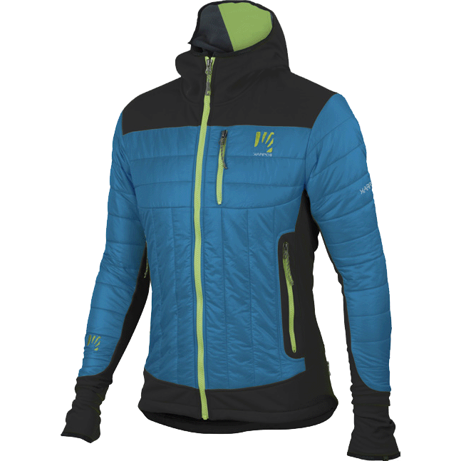 Warm jacket Sportful Karpos Lastei Loft Black-Azure, CrossCountry Elite  Sports VoF