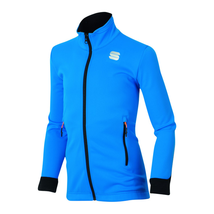 Warm-up jacket Sportful Squadra Junior brilliant blue, CrossCountry Elite  Sports VoF