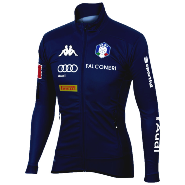 Veste d'entraînement chaud Sportful Team Italia WS Jacket Kappa "Italie  bleu", CrossCountry Elite Sports VoF