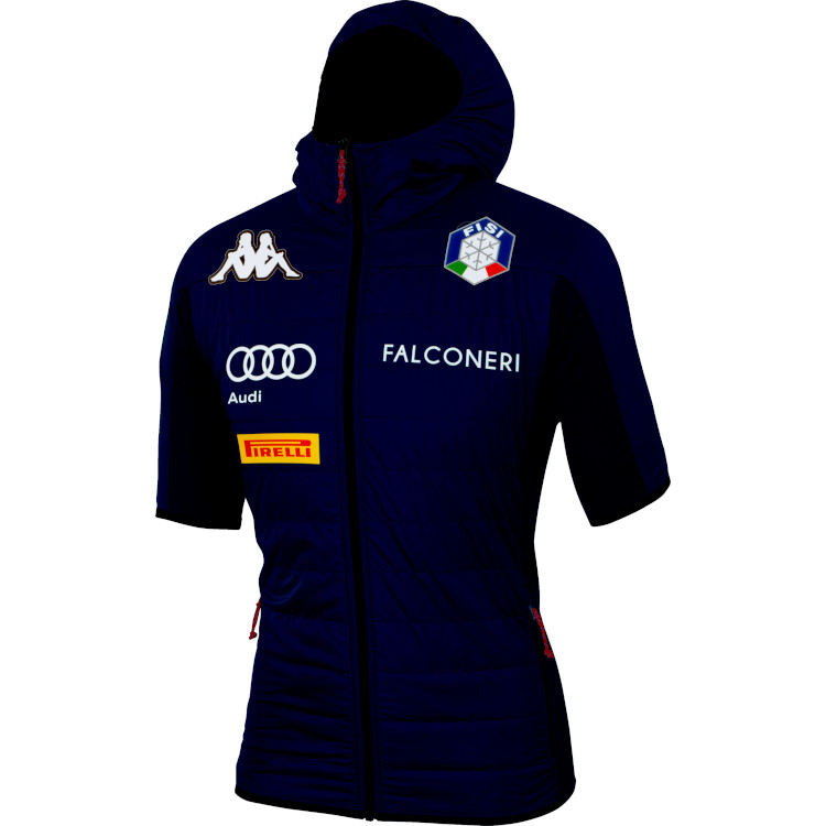 Warm-up jacket Sportful Team Italia Kappa Puffy "Italy Blue", CrossCountry  Elite Sports VoF