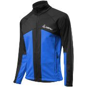детская разминочная куртка Löffler \"Teamline\" WS Softshell Warm чёрно-синяя