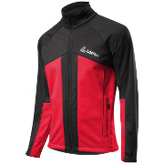 детская разминочная куртка Löffler \"Teamline\" WS Softshell Warm чёрно-красная