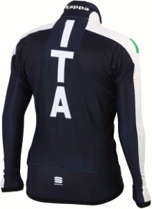 Veste d'échauffement Sportful Team Italia Kappa WS Jacket "Carbonio",  CrossCountry Elite Sports VoF