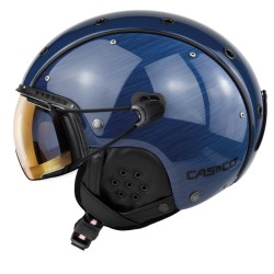 Skihjelm CASCO SP-3 Børstet stål blå