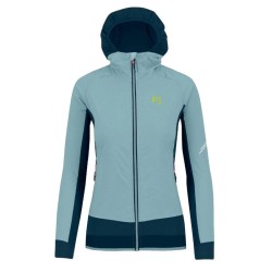 Women running jacket Karpos Lavaredo winter W jacket sterling blue / midnight
