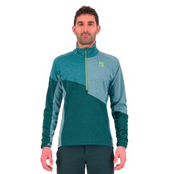 Warm jersey Karpos Federa Half-Zip Fleece forest / balsam / north atlantic