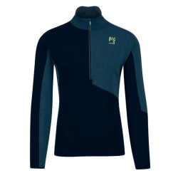 Warm jersey Karpos Federa Half-Zip Fleece Black / Midnight