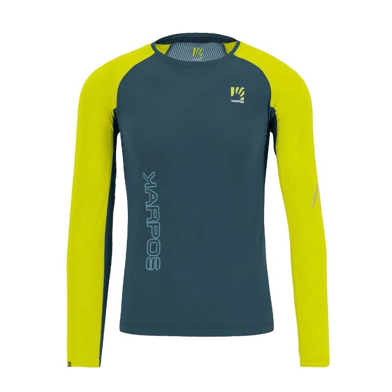 Men's racing t-shirt Karpos Lavaredo Jersey LS Stargazer/Primrose Men's racing t-shirt Karpos Lavaredo Jersey LS Stargazer/Primrose