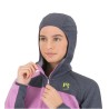 Warm jersey Karpos Averau W Full-Zip Hoodie Fleece lilac/ombre blue
