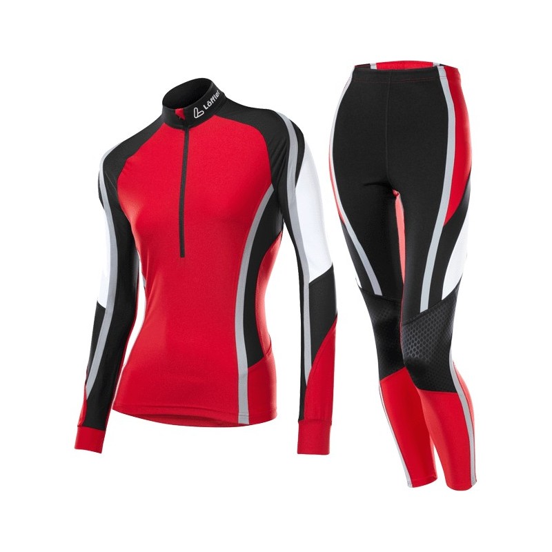 Löffler women's Cross-country ski suit black-cherry Löffler women's Cross-country ski suit black-cherry