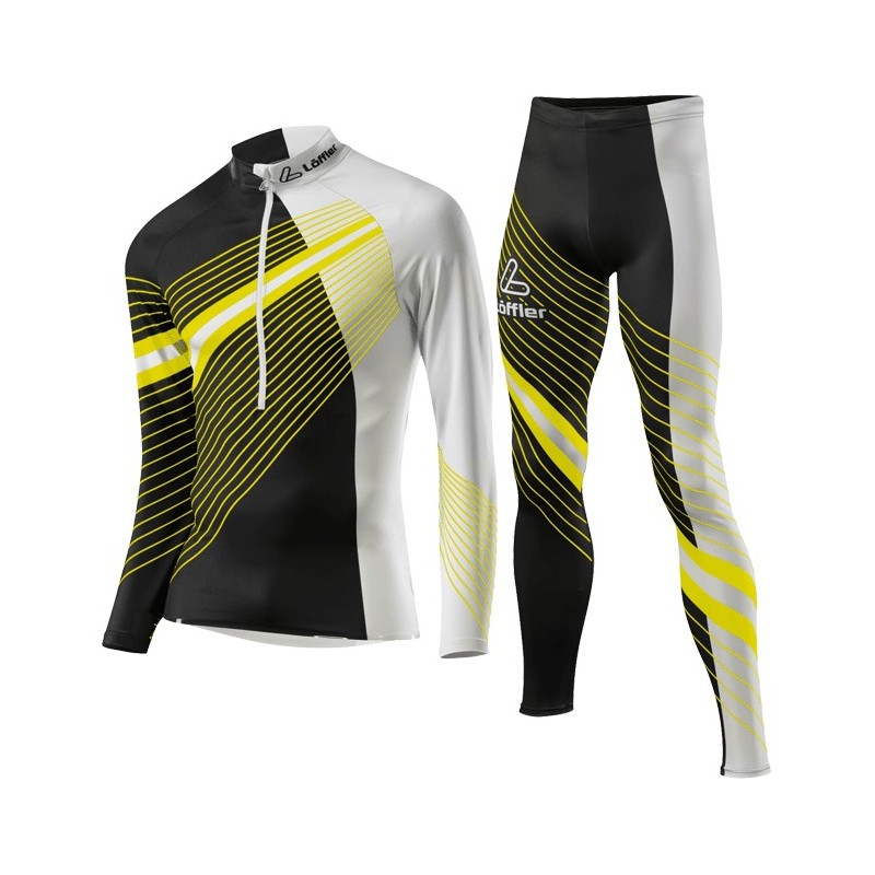 Löffler Cross-country ski suit WorldCup black-yellow Löffler Cross-country ski suit WorldCup black-yellow