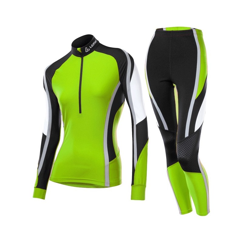 Löffler women's Cross-country ski suit black-lima Löffler women's Cross-country ski suit black-lima