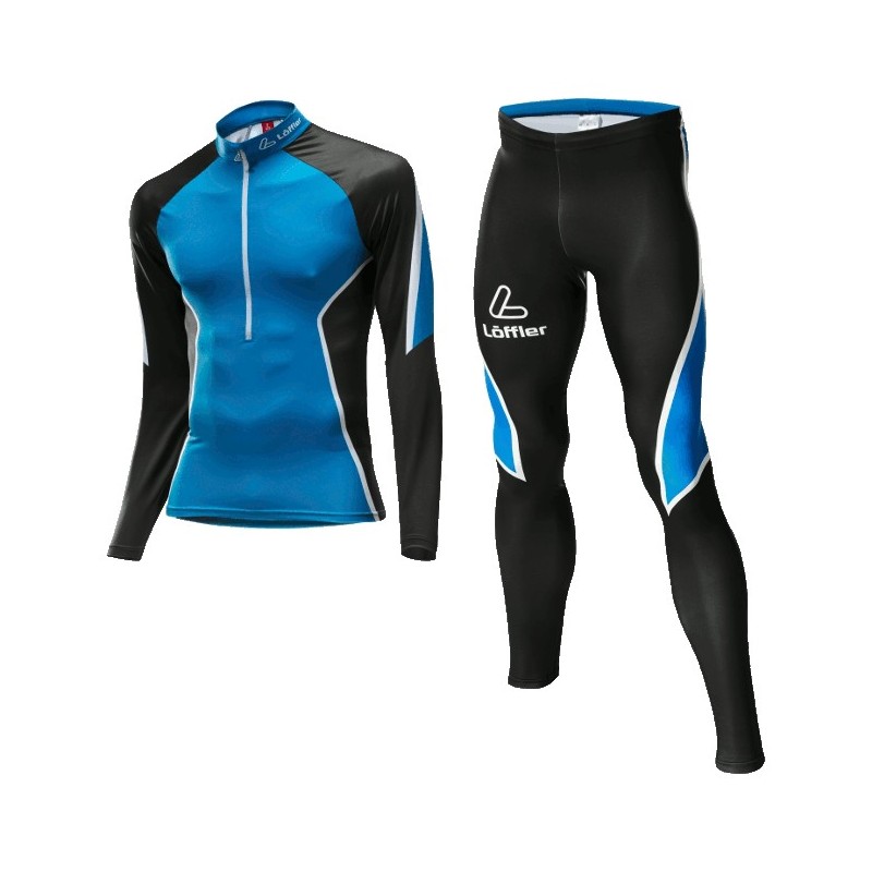 Löffler Cross-country skiing race suit Teamline black-royal Löffler Cross-country skiing race suit Teamline black-royal