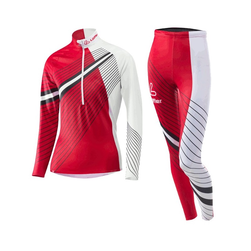 Löffler women's Cross-country skiing suit WorldCup red