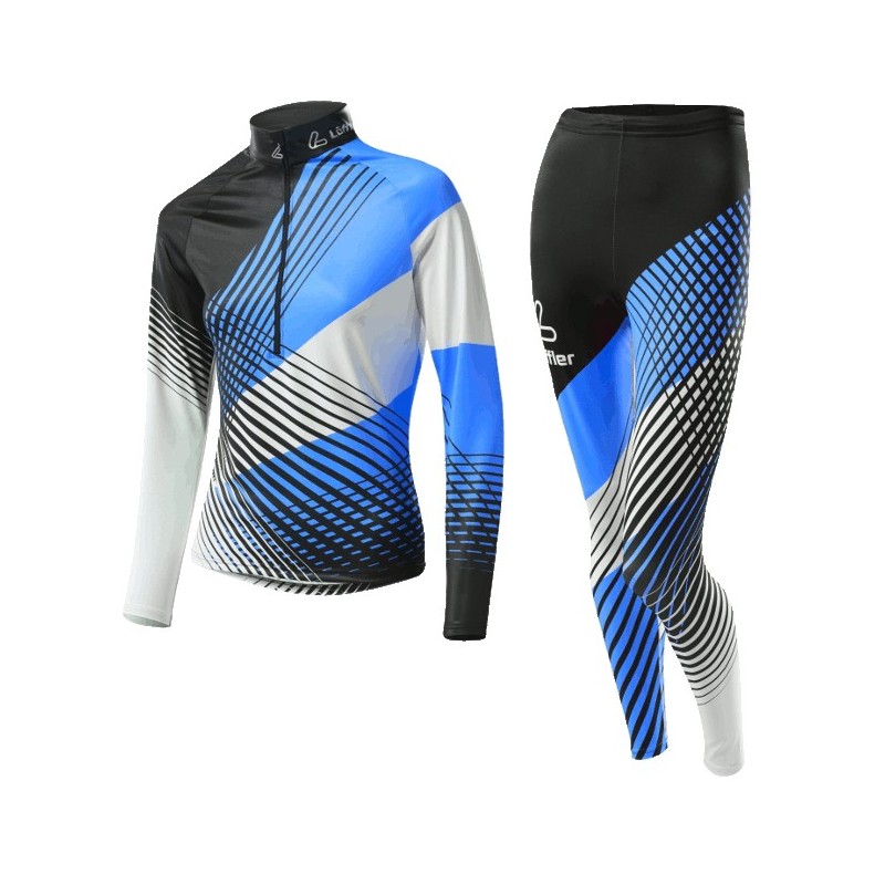 Löffler women's Cross-country skiing suit WorldCup 2 black-royal Löffler women's Cross-country skiing suit WorldCup 2 black-royal