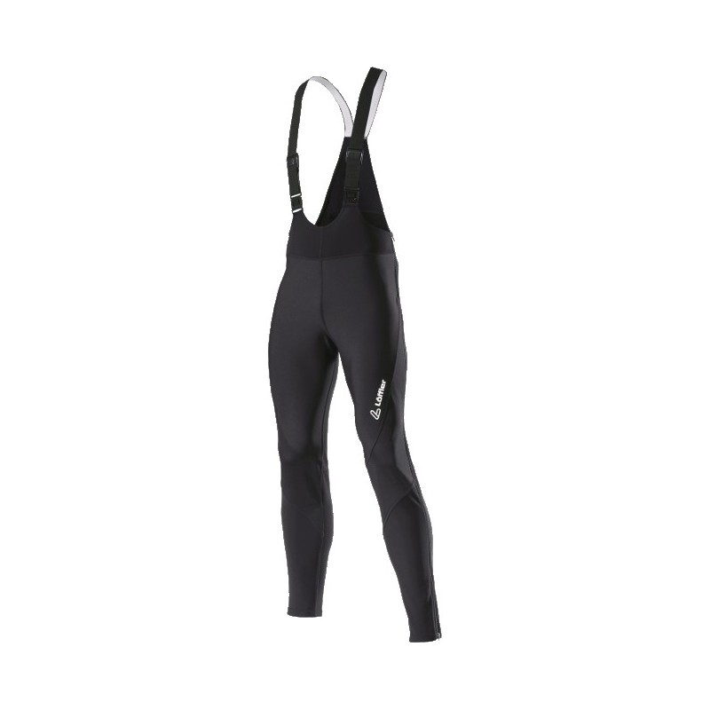 Men's pants Löffler Warm-Up Bib Tights WS Softshell Warm Black Men's pants Löffler Warm-Up Bib Tights WS Softshell Warm Black