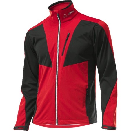 Men's Jacket Löffler WS Softshell Light Worldcup black-red