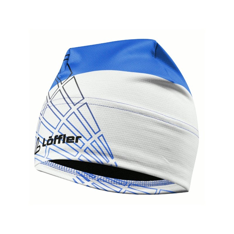 Löffler Dimple Elastic Hat Teamline white-royal Löffler Dimple Elastic Hat Teamline white-royal