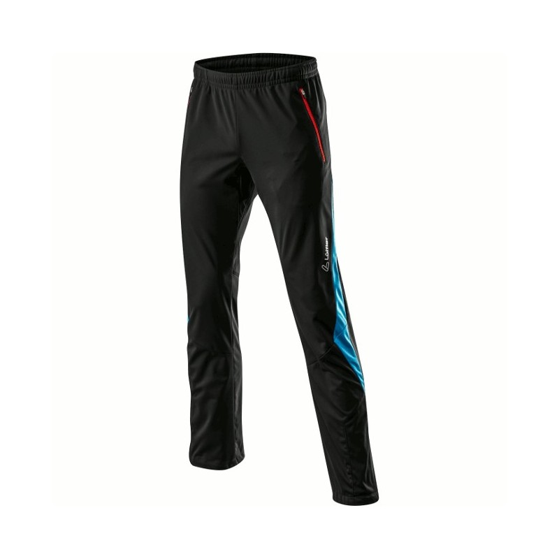 Löffler Men's pants WS Softshell Light Mix black-azure Löffler Men's pants WS Softshell Light Mix black-azure