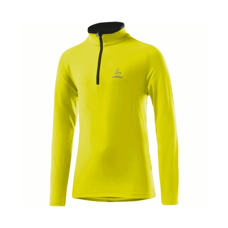 Löffler Kids Thermo-Innervelours sweater Basic lemon Löffler Kids Thermo-Innervelours sweater Basic lemon