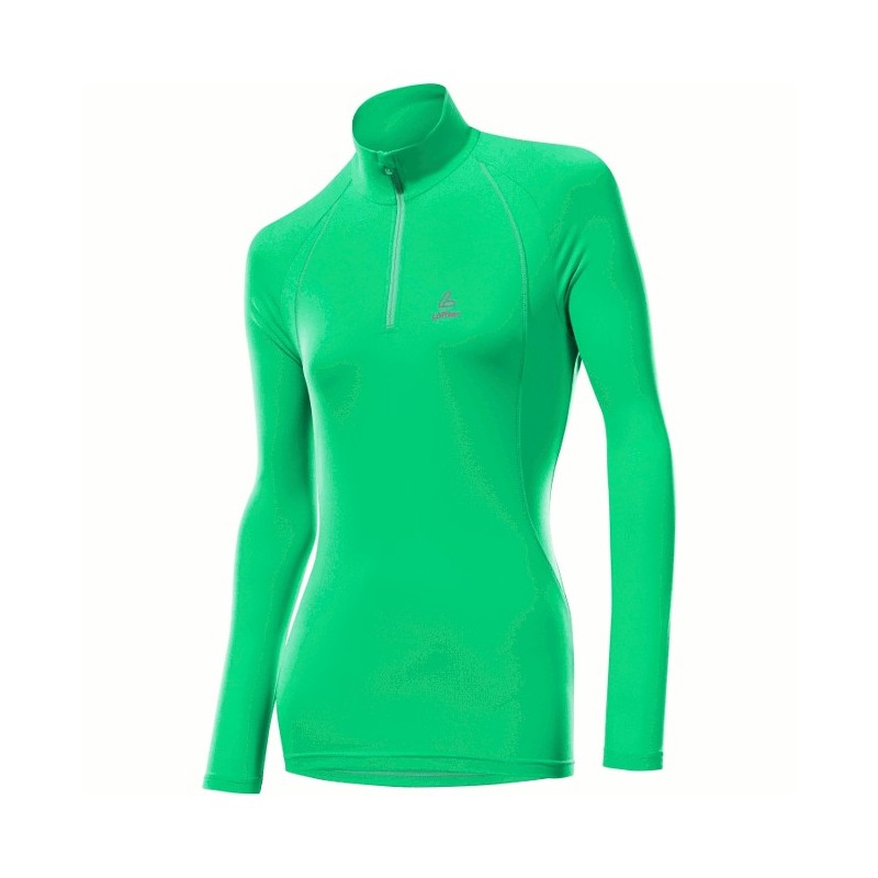 Löffler Women's Thermo-Innervelours Sweater Basic emerald Löffler Women's Thermo-Innervelours Sweater Basic emerald