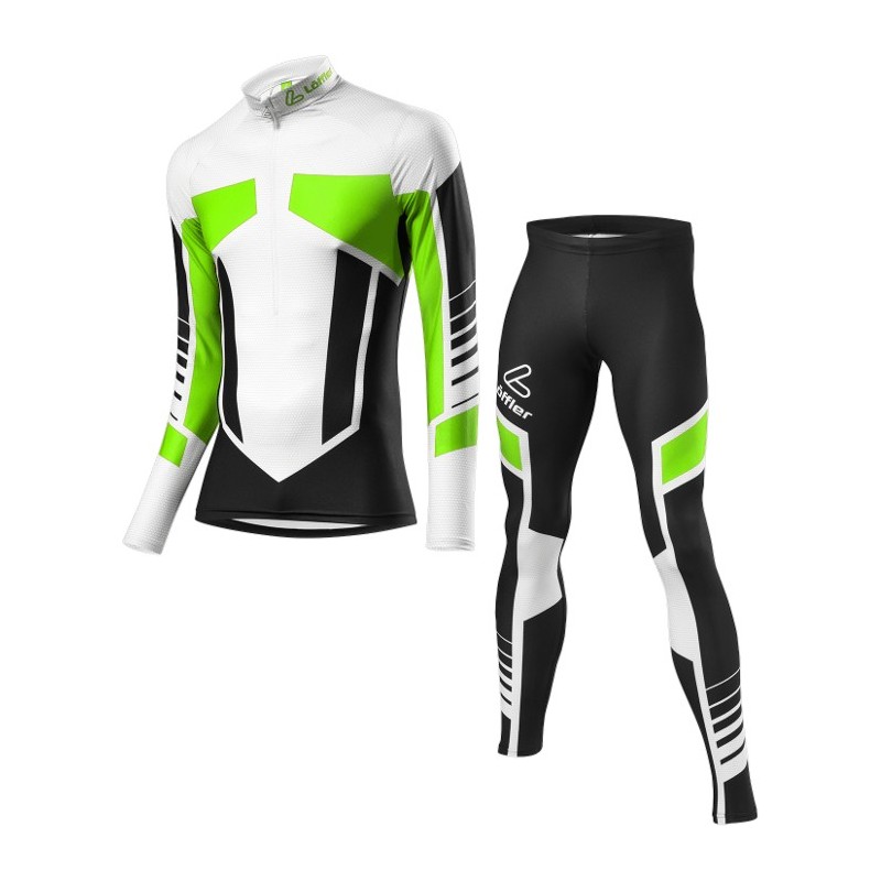 Löffler Cross-country ski suit WorldCup 2016 black-light green Löffler Cross-country ski suit WorldCup 2016 black-light green