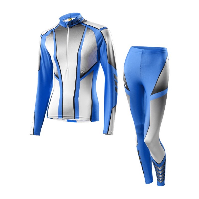 Löffler women's Cross-country skiing suit Teamline 2016 royal-white Löffler women's Cross-country skiing suit Teamline 2016 royal-white