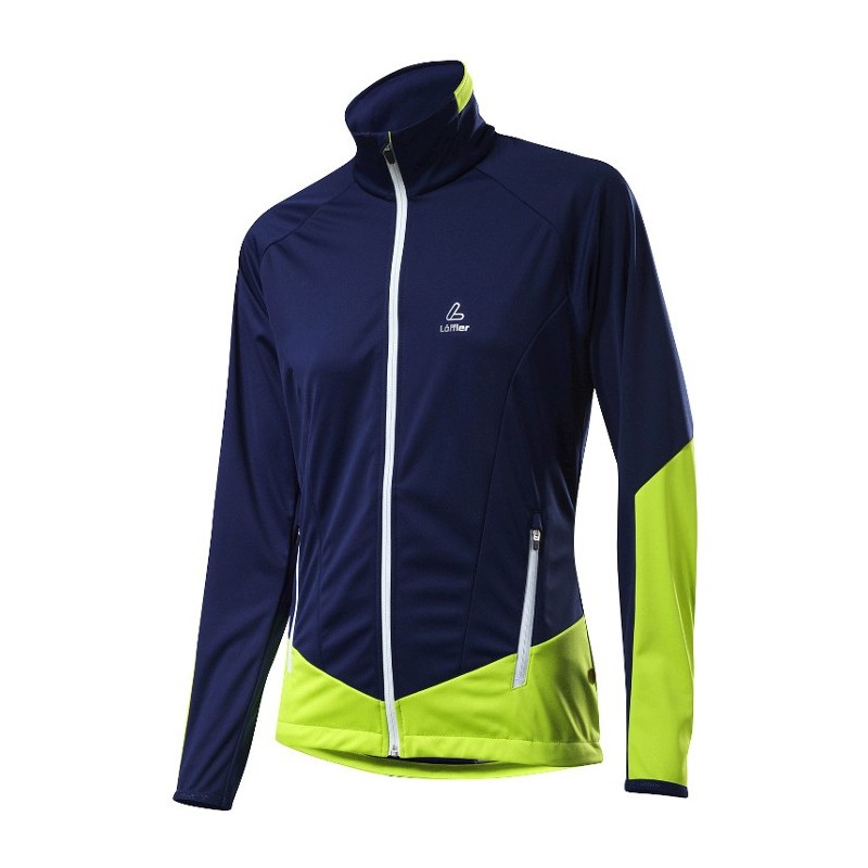 Löffler Women's Jacket WS Softshell Light night sky-lima Löffler Women's Jacket WS Softshell Light night sky-lima