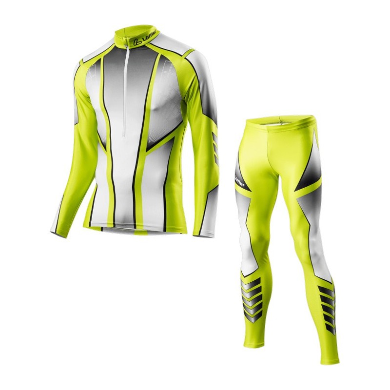 Löffler Cross-country ski suit Teamline 2016 light-green (kids) Löffler Cross-country ski suit Teamline 2016 light-green (kids)