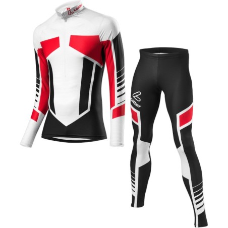 Löffler Cross-country ski suit WorldCup 2017 black-red (kids)